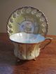 Antique Porcelain Footed Tea Cup And Saucer Excellent Cups & Saucers photo 1