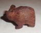 Vintage Carved Solid Wood Bear Cub Figurine Miniature 1 5/8 