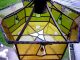 Antique Amber Hanging Stained Glass Lamp Ceiling Light - Angels Amethyst Ball Lamps photo 3