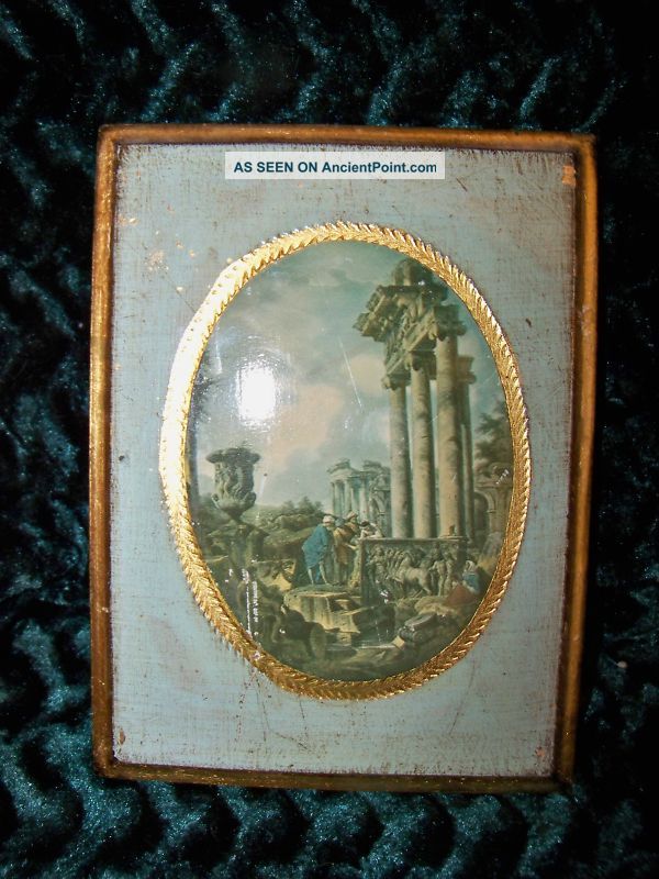 Vintage Italian Florentine Style Wall Plaque Toleware photo