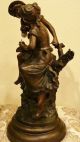 By August Moreau Large French Antique Spelter Metal Sculpture Statue C.  19th Other photo 7