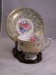 Vtg Bone China Teacup & Saucer With Pink And Blue Flowers By Royal Staffordshire Cups & Saucers photo 2