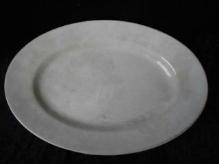 Antique White Granite Ironstone China Platter O.  P.  Co.  (onondage Pottery) photo
