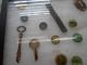 Mixed Collection Of Pins,  Buttons And Keys Metalware photo 1