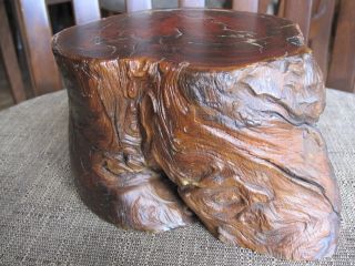 Vintage California Redwood Decorative Piece Or Pedestal photo