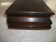 Vintage Wood Desk Top Stationary Box Hinged Lid Boxes photo 7