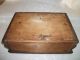 Vintage Wood Desk Top Stationary Box Hinged Lid Boxes photo 8