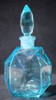 Merry Christmas - King Apple Light Blue Perfume Bottle,  Czechoslovakia Perfume Bottles photo 1