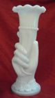 Antique Hand Vase White Milk Glass With Pontil: 1880 ' S Vintage Vases photo 1