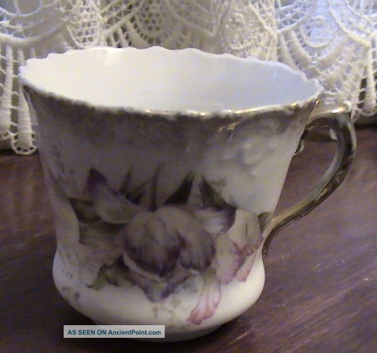 Antique Wheelock Dresden Germany Floral Cup 1800s Cups & Saucers photo