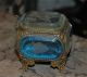 Antique French Ormolu Beveled Etched Glass Birds Jewelery Box Casket Bronze Other photo 5