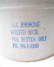Antique Rex Johncox Dairy Onsted Michigan Advertising Stoneware Butter Crock Crocks photo 1
