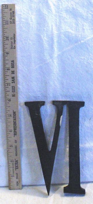Vintage Roman Numerals Number V1 Aluminum Alloy Clock Numbers 6 