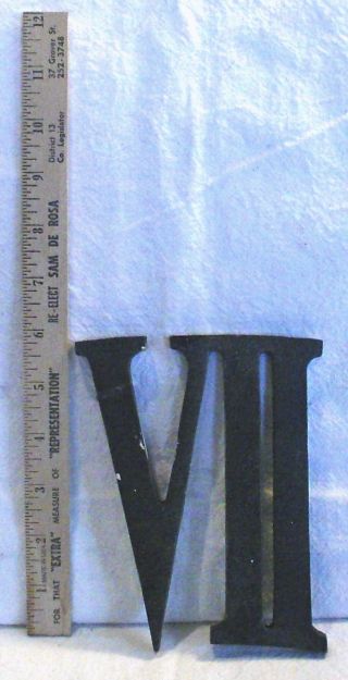 Vintage Roman Numerals Number V11 Aluminum Alloy Clock Numbers 6 