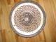 Vintage Antique Platter With Intricate Inlaid Copper Metalware photo 3