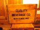 Hard To Find Quality Beverage Co.  Wood Crate In Condition Boxes photo 2