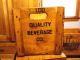 Hard To Find Quality Beverage Co.  Wood Crate In Condition Boxes photo 3
