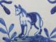A Lovely Dutch Delft Tile With A Wolf +++++++++++++++++ Tiles photo 1