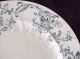 19c Victorian English Blue Transfer Floral Scroll Dessert Plate Butter Pats photo 3