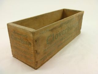 Vintage Armour ' S Cloverbloom Cheese Crate Wooden Box 5 Lb Advertising photo