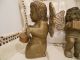 Vintage Pair Cherubs Angels Italy Figurines Instruments Gilded Old Florentine Carved Figures photo 9