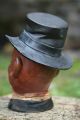 19th C.  Bernard Bloch Males Head Tobacco Jar Humidor With Hat Jars photo 6