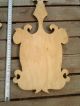 Old Decorative Cutting Board Carved Figures photo 2