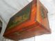 Antique Vintage Cedar Wood Shelac Box Trinket Dresser Vanity Jewelry Boxes photo 11
