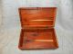 Antique Vintage Cedar Wood Shelac Box Trinket Dresser Vanity Jewelry Boxes photo 1