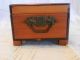 Antique Vintage Cedar Wood Shelac Box Trinket Dresser Vanity Jewelry Boxes photo 2