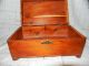 Antique Vintage Cedar Wood Shelac Box Trinket Dresser Vanity Jewelry Boxes photo 8