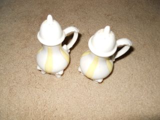 Vtg 1 Of A Kind Lrg Ceramic Salt N Pepper Shakers photo