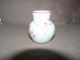 Small 2 3/4 Inch High By 2 In Wide Hand Made In Portugal Pink & White Bud Vase Vases photo 1