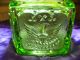 Mid Century Emerald Glass Candy Jar Dish Antique Made In Usa Retro Vintage Bowl Jars photo 6
