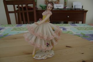 Dresden Porcelain Lace Figurine photo