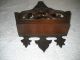 Antique Walnut Victorian Style Wall Pocket Detail Other photo 1