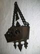 Antique Walnut Victorian Style Wall Pocket Detail Other photo 2