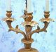 Vintage Gold Gilt Metal Cherub Angel Candelabra Lamp Roccoco French? Xlnt Lamps photo 4