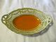 Antique Bavaria Rwc Lattice Type Orange Luster Ware Oval Dish Look Bowls photo 5