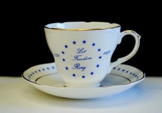 Vintage Royal Crownford 1776 - 1976 U.  S.  Bicentennial Cup & Saucer Limited Edition photo
