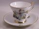 Vintage Bone China Teacup And Saucer With Dogwood Pattern By Windsor Of England Cups & Saucers photo 4