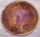 Vintage Primitive Handcarved Wood Bowl Maple Leaf Burn Color Signed 11 