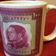 Rare Coffee Cup - Shah Of Iran Persian King 100 Rials Bank Note Bill Money 1954 Cups & Saucers photo 2