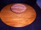 Teak Wood Handcarved Lazysusan Cake Plate Dish Cover Palmtrees Huts Animals $175 Other photo 3