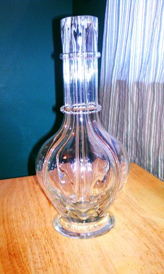 Vintage Hand Blown Lead Crystal Decanter photo