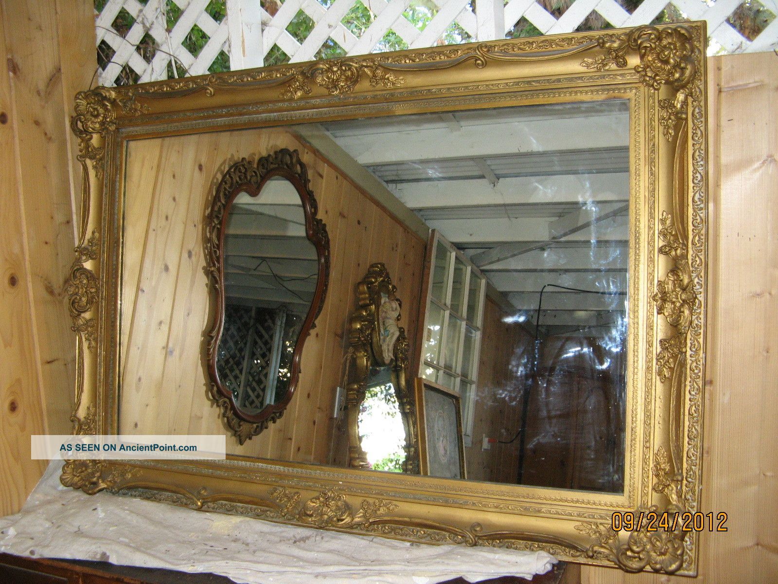 Gorgeous Mantle Mirror Gilded Baroque Style Mirrors photo