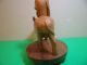 Folk Art Carving Man Sitting On Cow Carved Figures photo 6