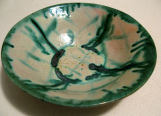Judaica Palestine Ceramic Bowl Miki Krizmann photo