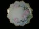 Antique Decorative Lovely Floral Plate Marked 