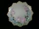 Antique Decorative Lovely Floral Plate Marked 